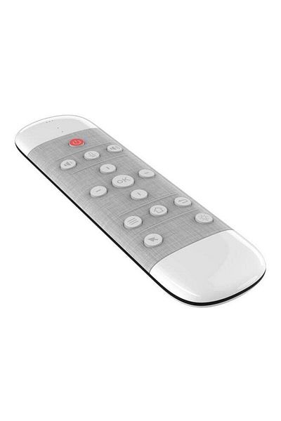 erorex جهاز التحكم عن بعد Q40 Air Mouse بالصوت باللون الأبيض