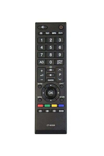 erorex Remote Control For Toshiba Lcd Led Smart Tv Black