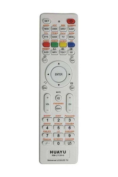 erorex جهاز تحكم عن بعد عالمي لجميع أجهزة التلفاز الذكية LCD LED HDTV باللون الأبيض (يتطلب الإعداد)