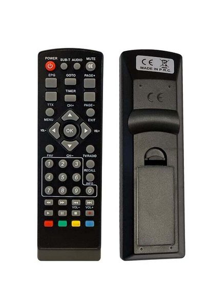 erorex Satellite Receiver Remote Control Black