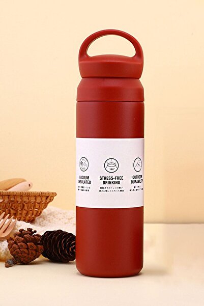Weather Forecast 304 L Steel 500 ml Red Handled Hot Cold Vacuum Thermos Water Bottle Cin910Kr