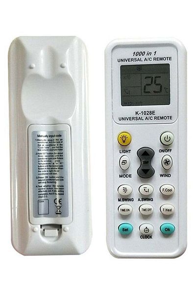 erorex K-1028E Air Conditioner Remote Control White