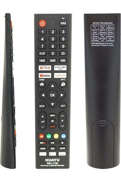 erorex Kl RM-L1730 Universal LCD LED TV Remote with Netflix-Youtube-Google Play Buttons