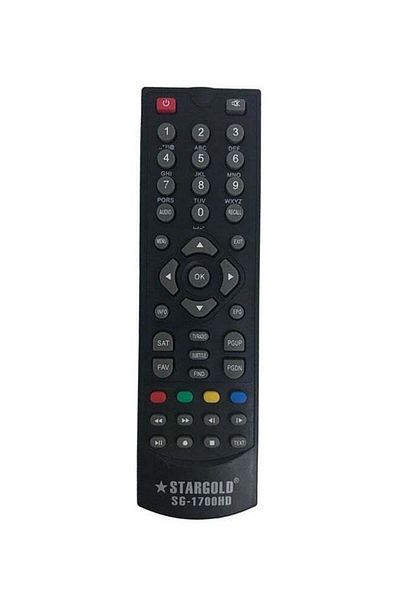 erorex Satellite Receiver Remote Control Black