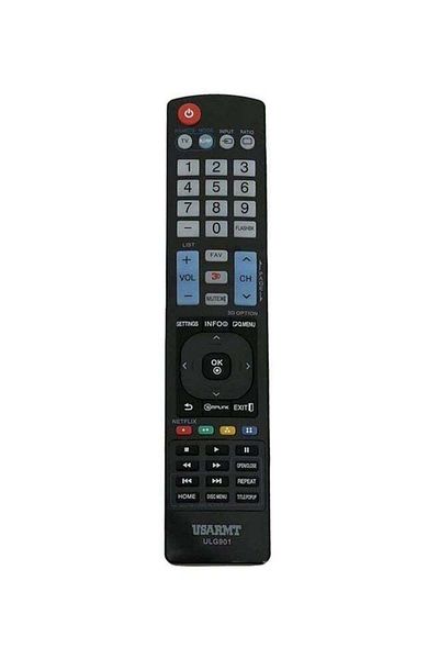erorex Remote Control For Lg Tv Blu-Ray Dvd Player Black