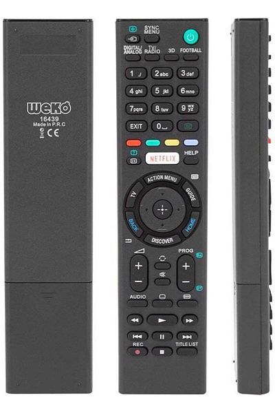 erorex جهاز تحكم عن بعد Weko Kl RM-L1275 لتلفزيون Sony Netflix LCD LED مزود بأزرار