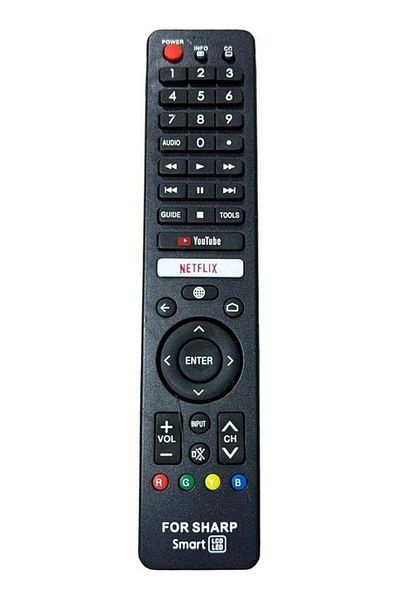 erorex Remote Control For Sharp Netflix Lcd Tv Remote Control With Google Search Voice