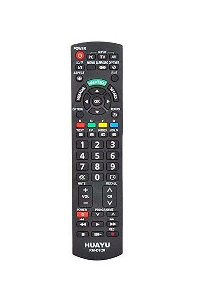 erorex Remote Control For All Panasonic Led Lcd Tv Black