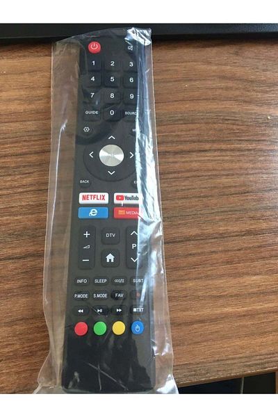 erorex جهاز التحكم عن بعد الذكي الأصلي KL Strong TV LCD-LED الذي يعمل بنظام Android بزر Netflix-Youtube (23863=12440)