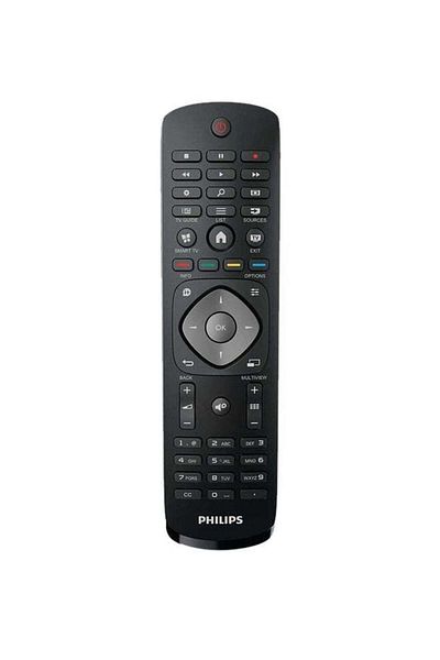 erorex Remote Control For Philips LCD/LED/Smart TVs Black