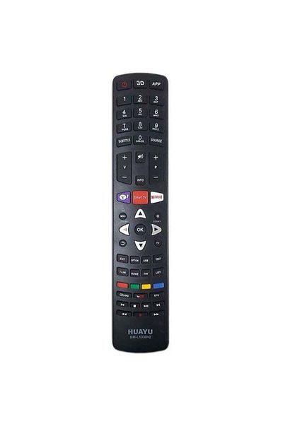 erorex Remote Control For TCL Smart TV Black