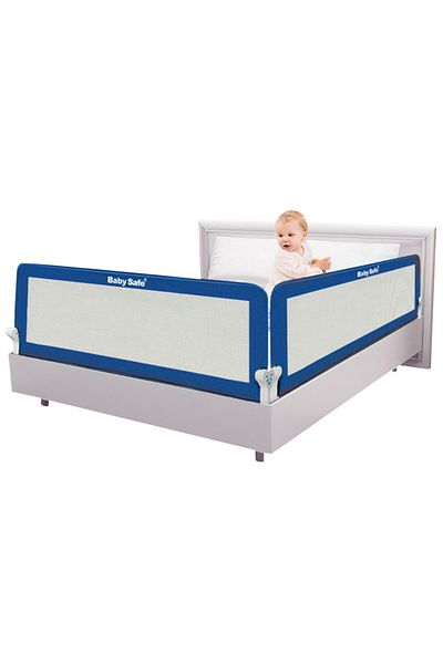 BabySafe Baby Safe Safety Bed Rail - (120X42 cm) Blue