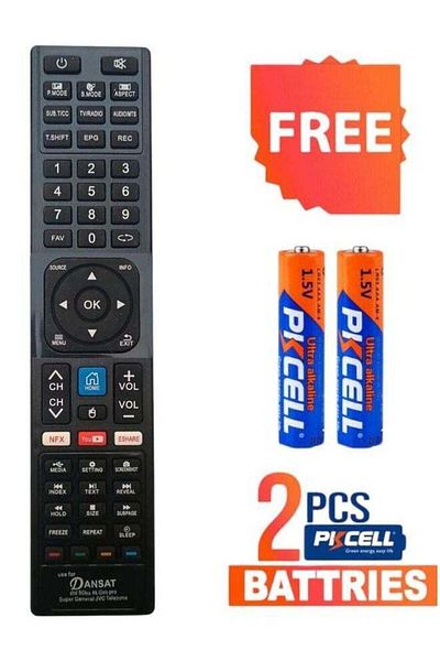 erorex Replacement Remote Control For Dansat Gvc Pro Super General Jvc Telezone Smart Lcd Led Tv