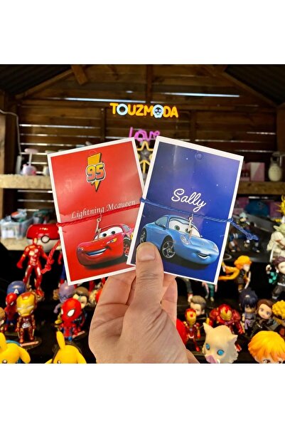 dealps glow 2'li Şimşek Mcqueen Ve Sally Çift Arkadaş Bileklik Aksesuar Şık T...