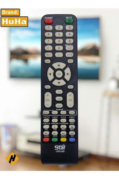 erorex جهاز تحكم عن بعد بديل من Star Tech TV متوافق مع أجهزة تلفزيون LCD LED من Star Tech - أسود