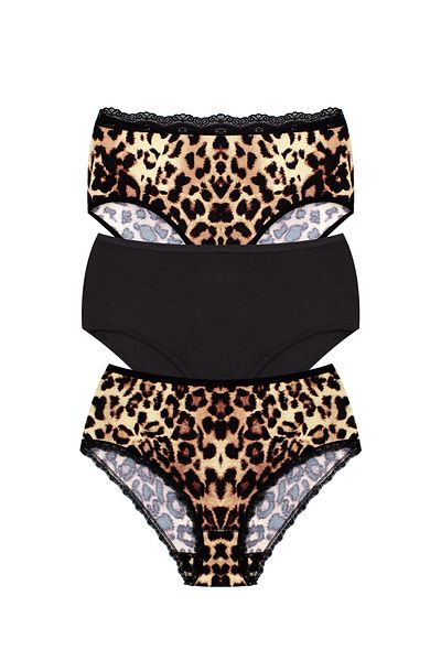 Öts Women's Colorful 3-Piece Viscose Panties