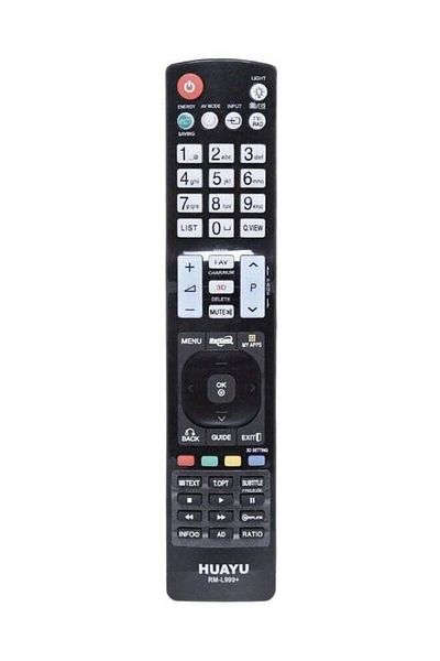 erorex Remote Control For Lg Tv Black Grey