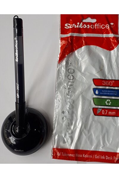 Scrikss Masa Üstü Sabit Kalem Spiralli Mavi Jel 10 Adetli Paket Scrikss