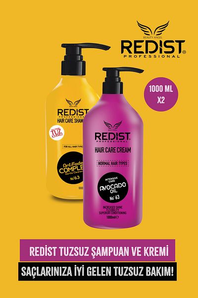 Redist Salt-Free Brazilian Shampoo and Cream - Special Set for Keratin Care (1000 ml)