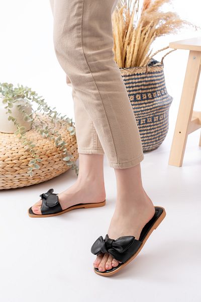 Slipcat Women's Slippers - Comfortable Lightweight Sole and Ribbon Detail