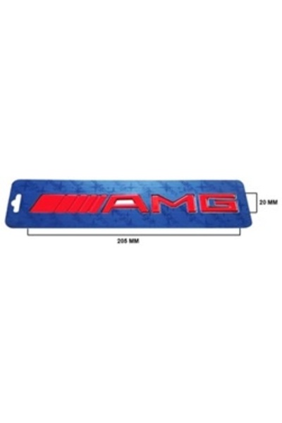 Generic Brand مرسيدس متوافق مع الكتابة AMG الأحمر: