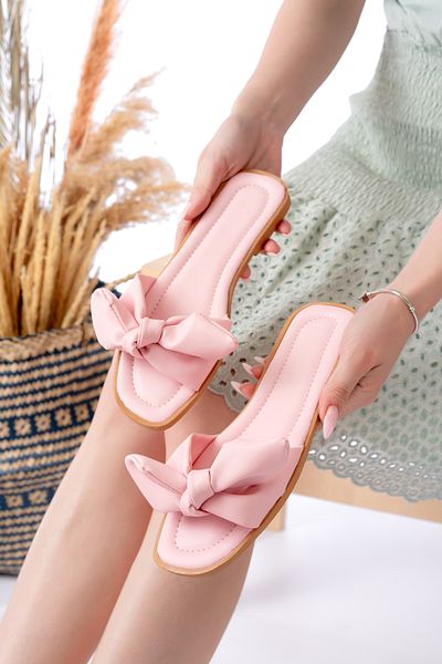 Slipcat Women's Slippers - Comfortable Lightweight Sole and Ribbon Detail