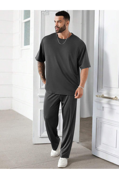 YAKAMEL Ανδρικό σετ πιτζάμες με λαιμόκοψη ποδηλάτου