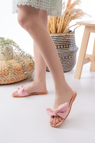 Slipcat Women's Slippers - Comfortable Lightweight Sole and Ribbon Detail