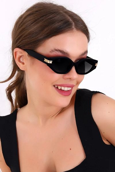 MACERATİ Lux Black Women's Sunglasses