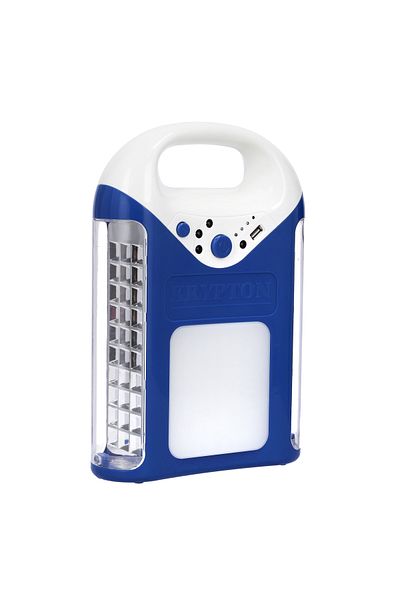 KRYPTON Rechargeable 3 Side Emergency Lantern|KNE5174 |Power Bank Function, Charge Through Solar Panel