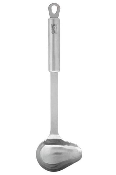 TİVOLİ 30cm Long Handle Stainless Steel Sauce Ladle - Duck Mouth Serving Spoon