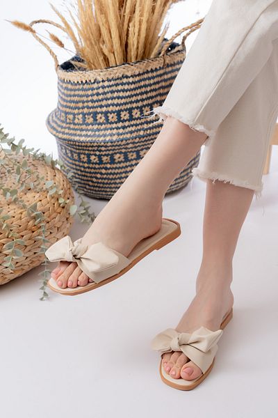 Slipcat Women's Slippers - Comfortable Lightweight Sole and Ribbon Detail
