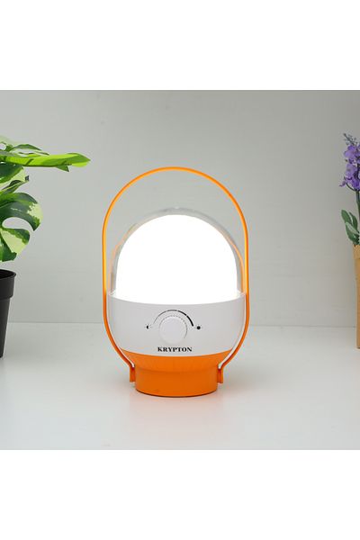 KRYPTON Rechargeable Emergency Lantern|KNE5022|Lithium Battery|USB Charging|Orange|2 Years Warranty