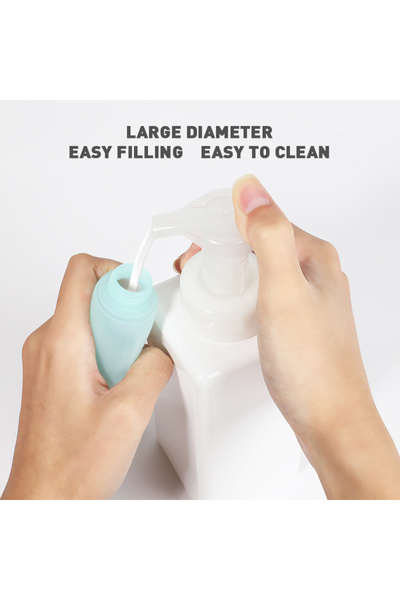 Kinlee 3Pcs Travel Type Refillable Bag Cream Shampoo Shower Gel Lotion Bottle Set