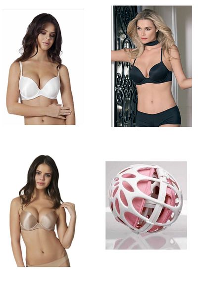 Orkide Reina 2 Size Enlarging Padded Bra - Πακέτο 3, Μικτό χρώμα με μπάλα πλυσίματος με δώρο