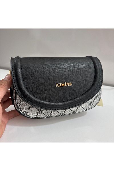 Armine Gray Dotted Bag - AR38505