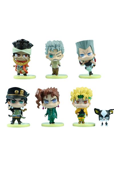 Choice pack by bag 01 7pcs/set JoJo's Bizarre Adventure  Cute Figure Toys