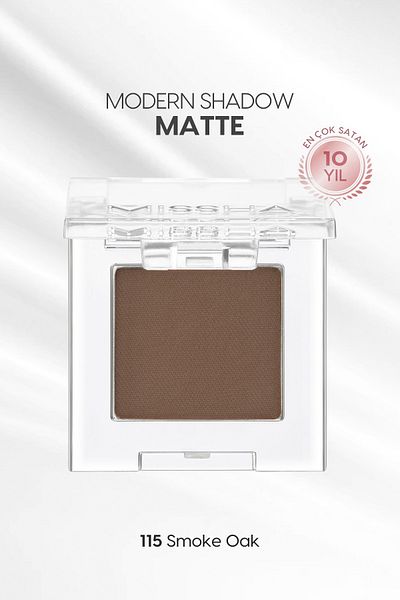 Missha Modern Shadow Matte - Soft Texture Non-Spill Eye Shadow Single (115 Smoke Oak)