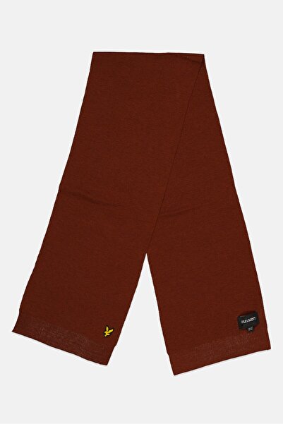 Lyle & Scott Men Embroidered Logo Scarf 28 x 166 cm, Rust