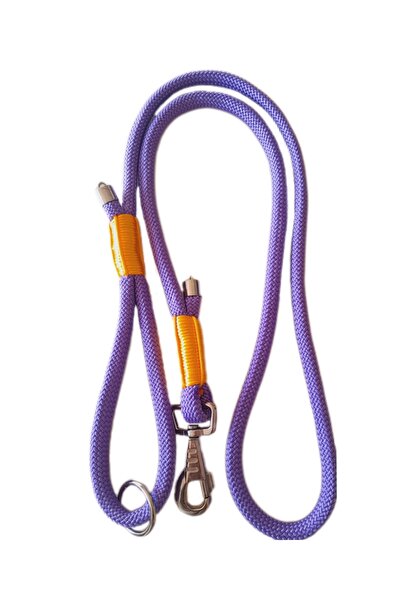 MiaBona Purple World Model Mor ve Sarı Köpek Gezdirme Kayışı, Leash