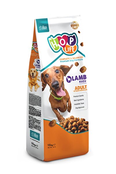 Hop Life Kuzu Etli Yetişkin Köpek Maması 15 Kg