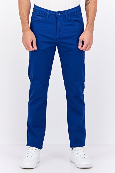 Sorbino Men Regular Fit Solid Chino Pants, Blue