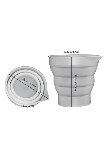 Choice 500ml 50-500ml Foldable Silicone Measuring Cup Multi-spec Portable Liquid Container Silicone Mixing