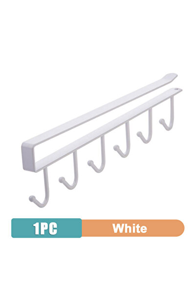 Choice حامل أكواب قهوة G573B مكون من 6 خطافات، رف متعدد الوظائف، أسود وأبيض، ...