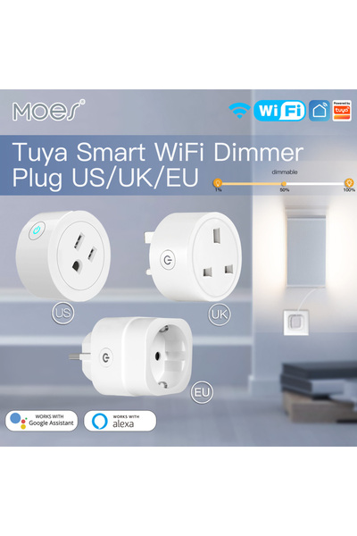 Choice1 مقبس طاقة ذكي مزود بخاصية WiFi من مويس، مع مؤقت لضبط السطوع، متوافق م...