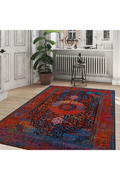 Homelux Ryno rug, rectangular, 230X290 cm, traditional, blue, burgundy, yellow, polyester