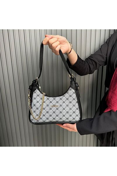Armine Gray Dotted Bag - AR38603