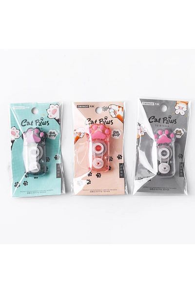 Choice 3pcs 18M Big Capacity Creative Cute Cat Claw Correction Tape Student Kawaii Supplies