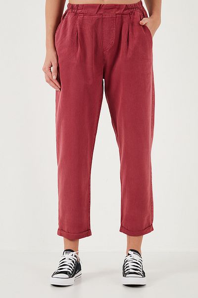 Lela Slim Fit Normal Waist Pipe Leg Pants Pants 668Yp5372