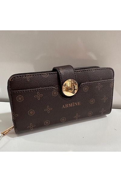 Armine Arc0402 Model Bag - Coffee Color and Printed